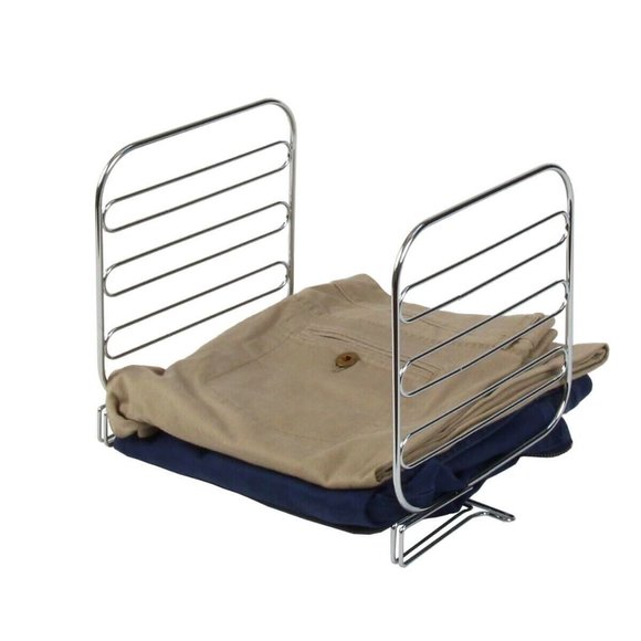 Interdesign Classico Shelf Divider Set of 2 Chrome 06650 - Picture 3 of 4